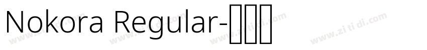 Nokora Regular字体转换